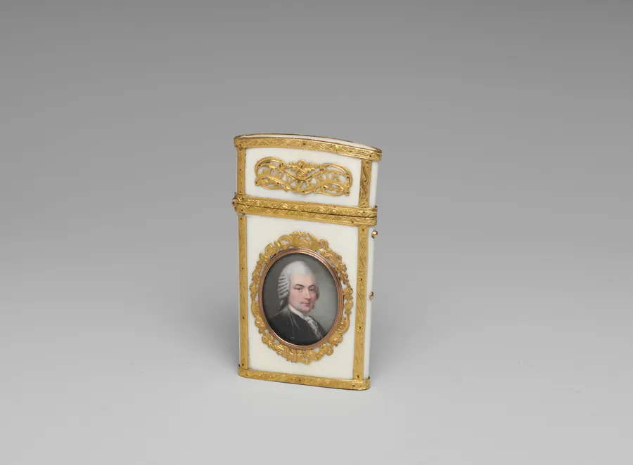 Souvenir with portrait of a man by Thomas-François Merlin