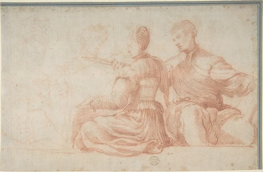 A Frieze Portraying a  Music Party by Niccolò dell' Abate