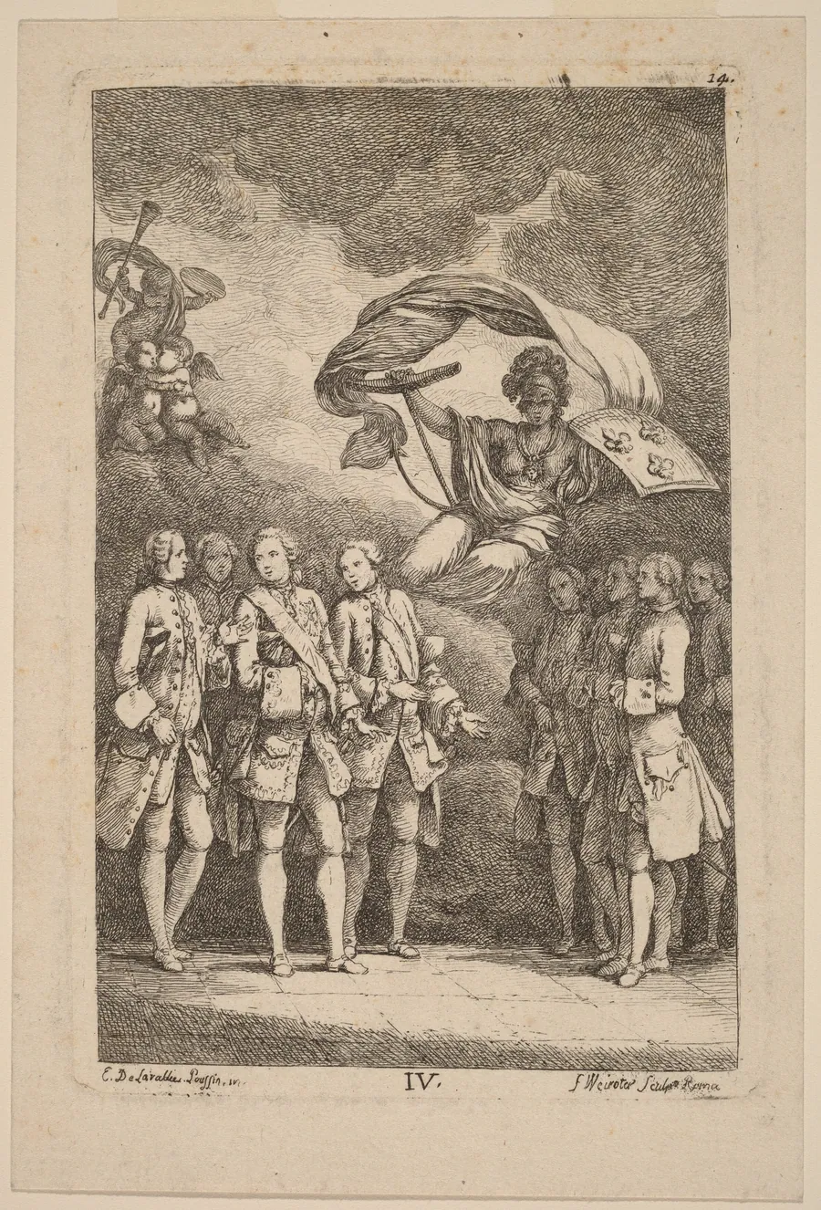 Nella Venuta in Roma: pl. 4 by Franz Edmund Weirotter