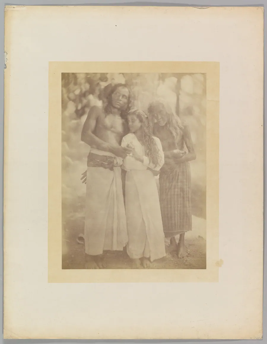 [Ceylonese Group by a Tree] by Julia Margaret Cameron
