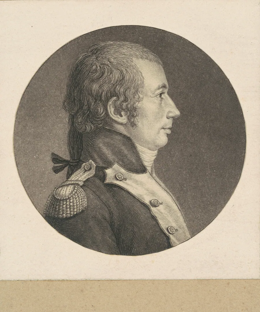 Unidentified Colonel of the French Infantry by Charles B. J. Févret de Saint-Mémin