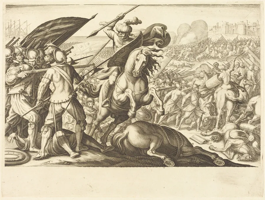 The Defeat of the Turkish Cavalry by Jacques Callot