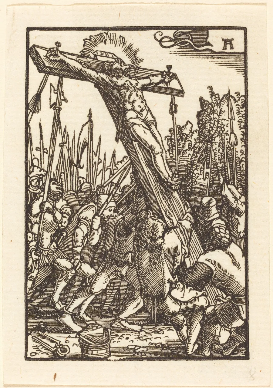 Raising of the Cross by Albrecht Altdorfer