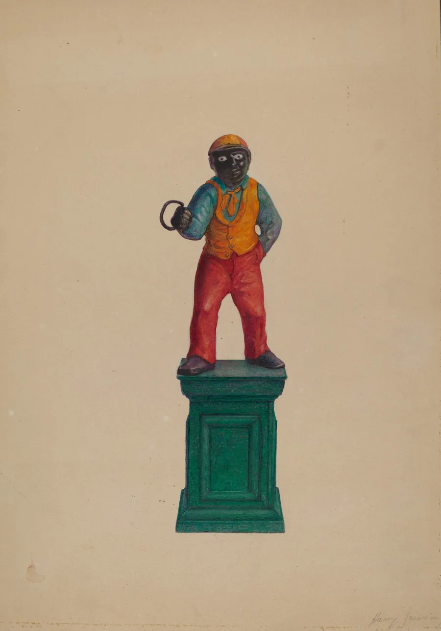 Iron Hitching Post by Harry Jennings