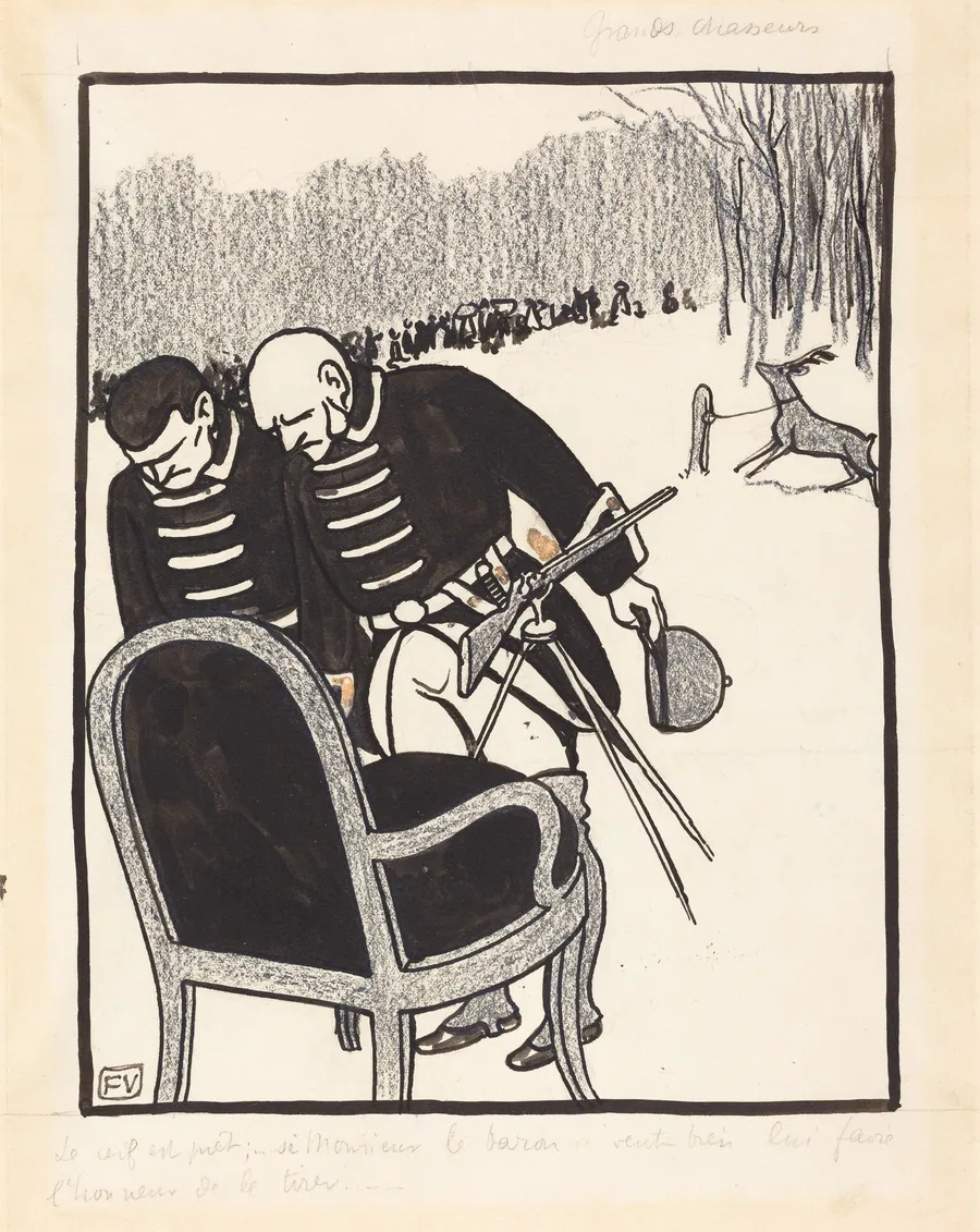 Grands Chasseurs--Le Cerf est prêt by Félix Vallotton