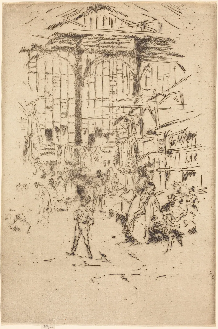 Clothes Exchange, No.II by James McNeill Whistler
