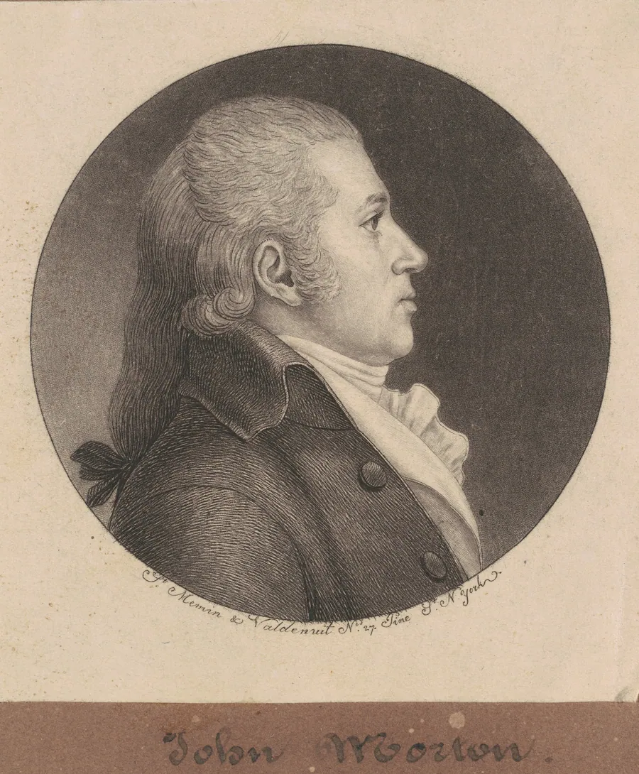 John Morton by Charles B. J. Févret de Saint-Mémin