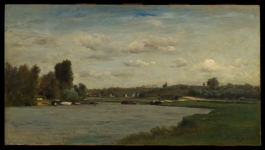 Landscape on a River by Charles-François Daubigny