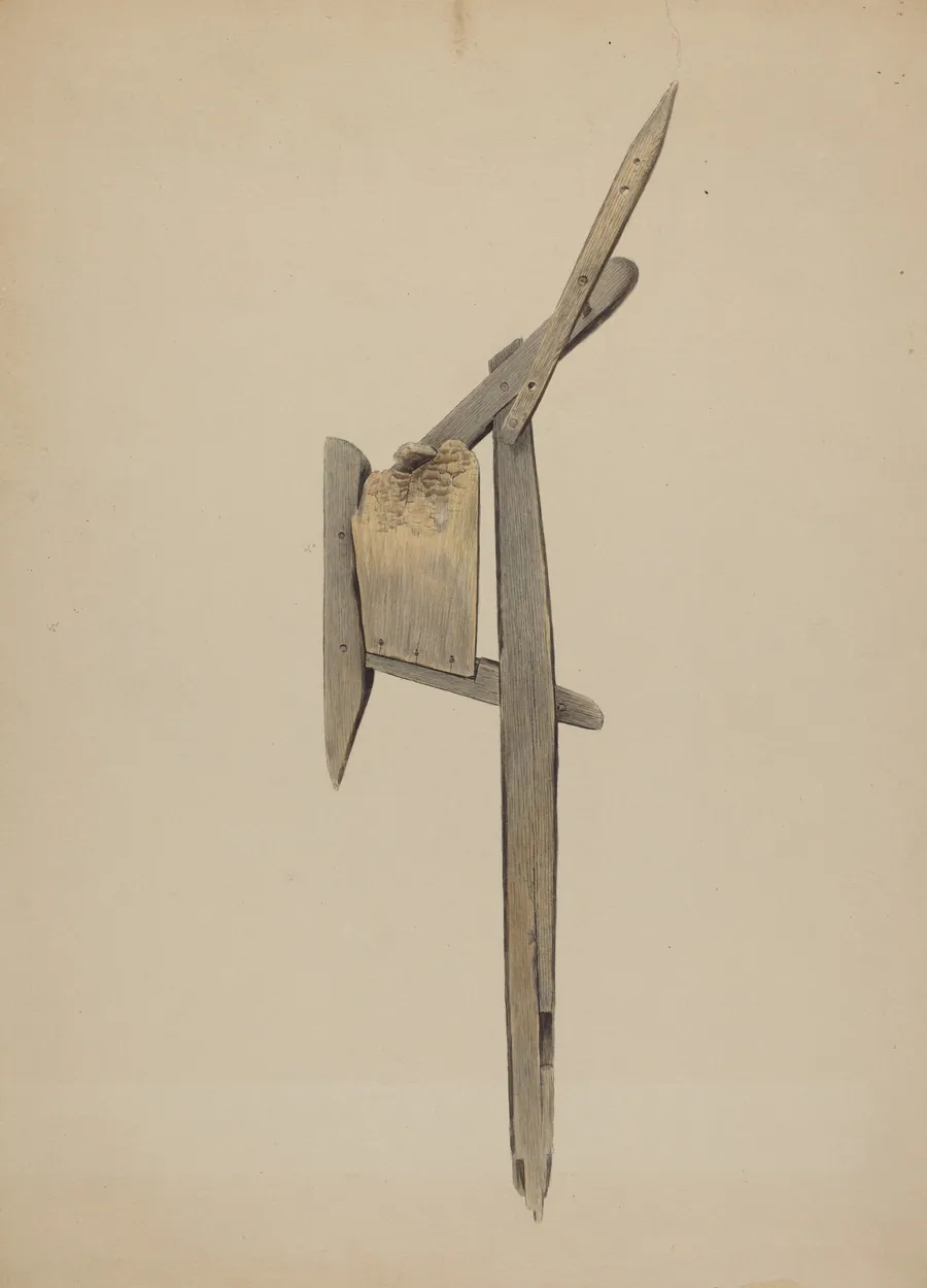 Wooden Plow by Orville Skaren