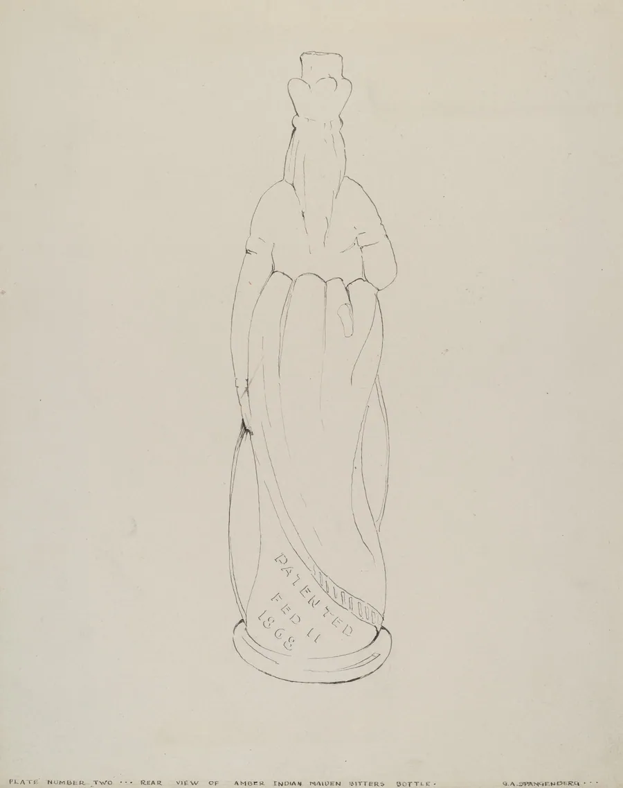 Bitters Bottle (Indian) by G.A. Spangenberg