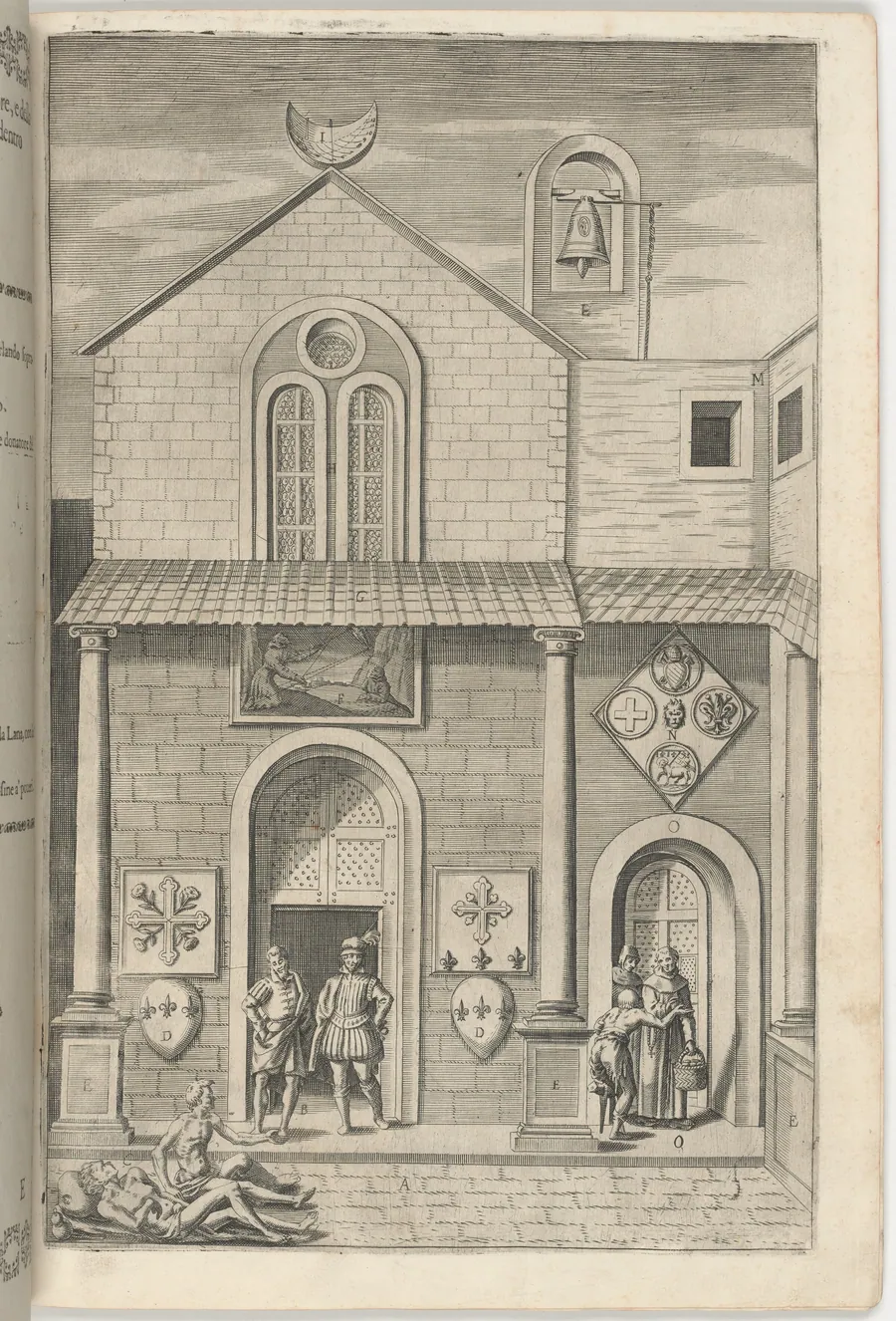 Façade of the Minor Church (Facciata della chiesa minore) [plate E] by Jacopo Ligozzi