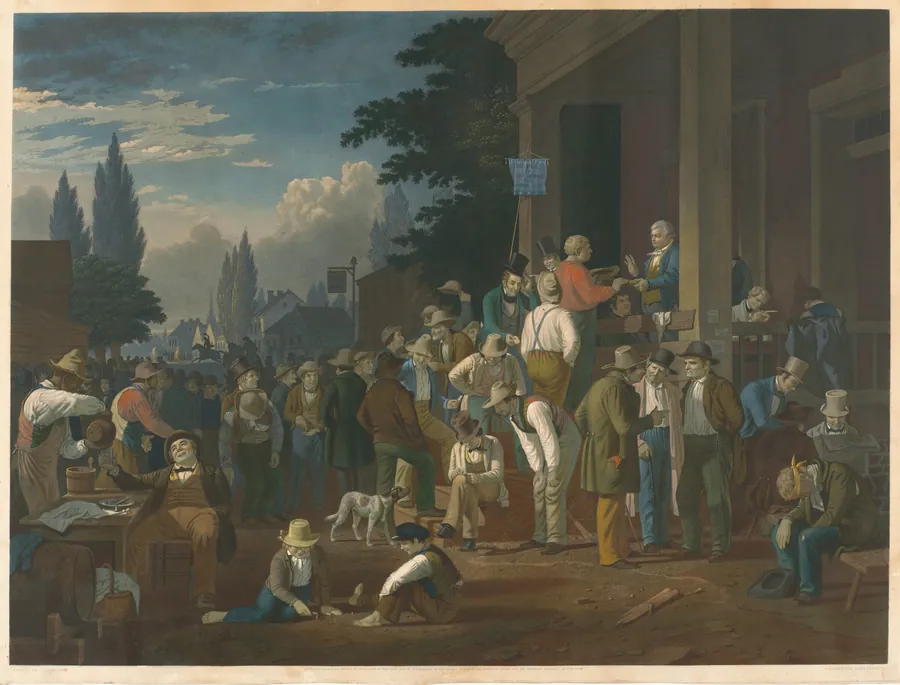 The County Election by John Sartain