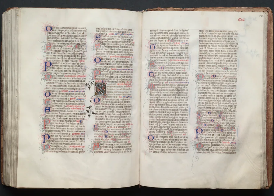 The Gotha Missal:  Fol. 140r, Text by Master of the Boqueteaux