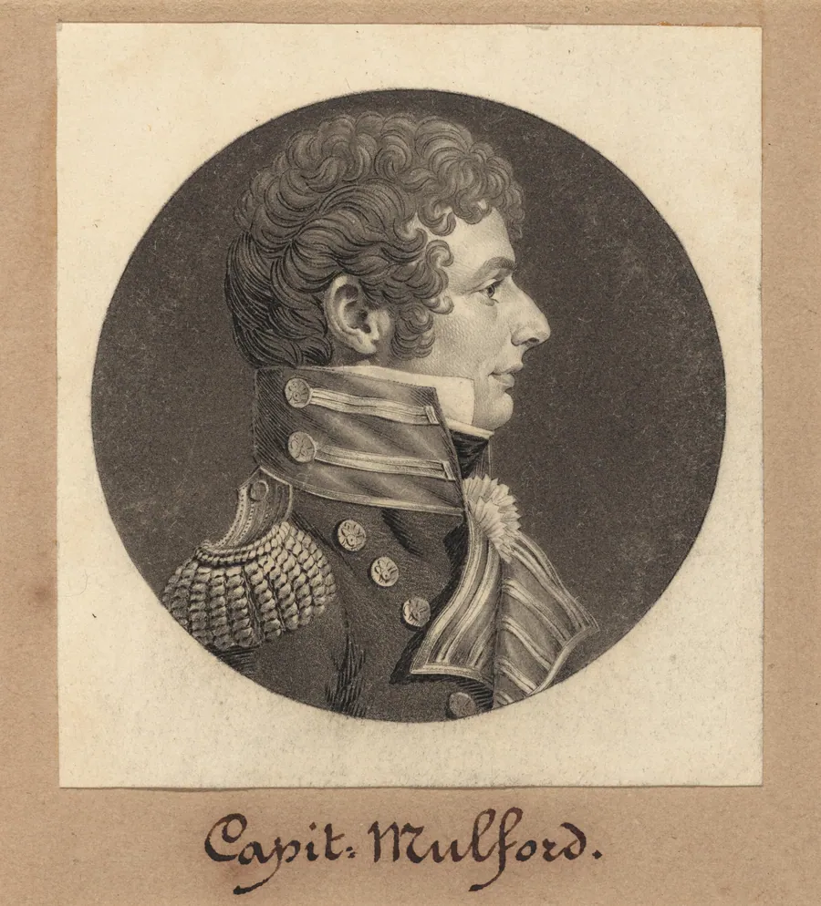 Captain Clarence Mulford by Charles B. J. Févret de Saint-Mémin