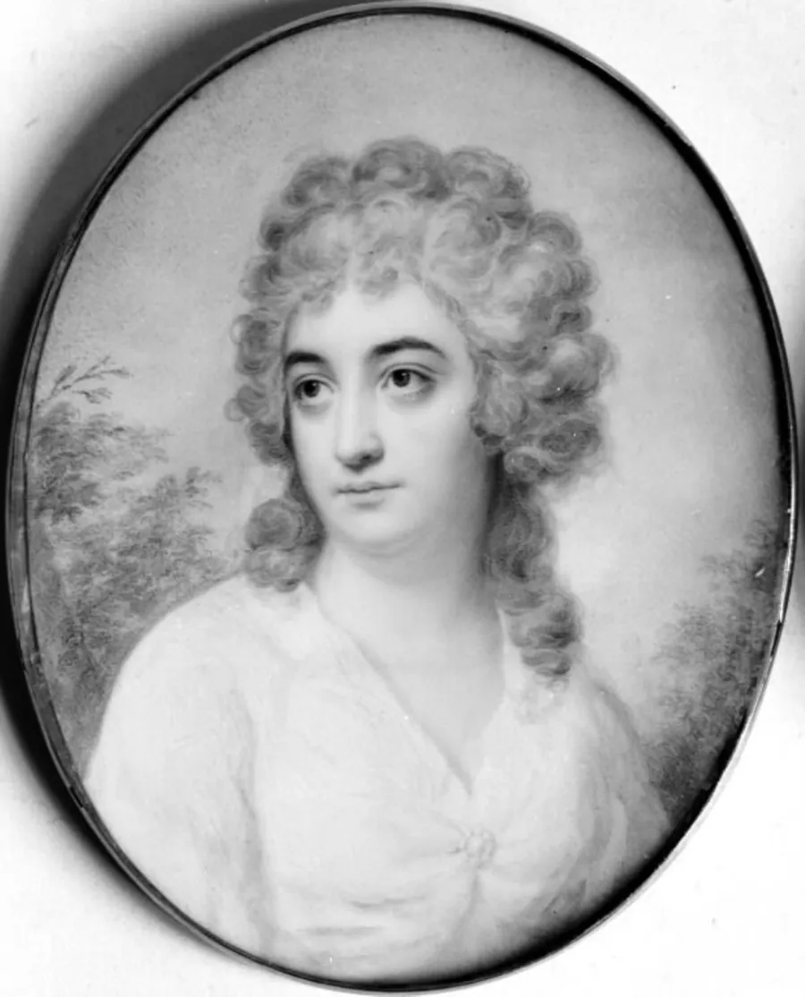 Ubekendt dame i hvid kjole by Friedrich Carl Gröger