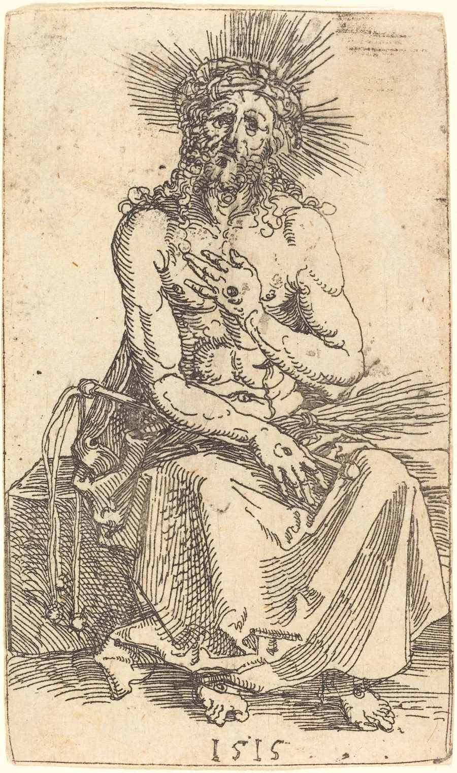 The Man of Sorrows Seated by Albrecht Dürer