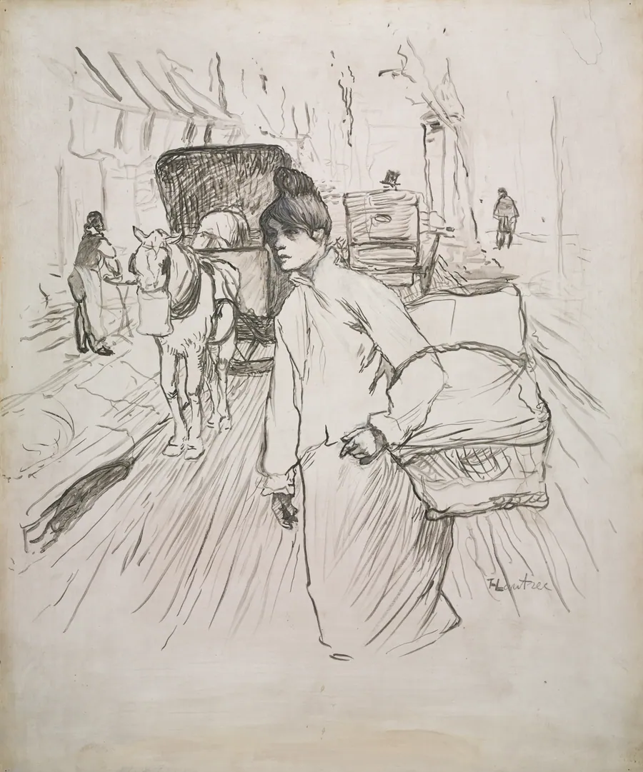 The Laundress by Henri de Toulouse-Lautrec