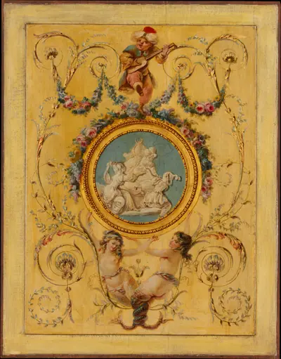 Door panel from the "Cabinet Turc" of Comte d'Artois at Versailles