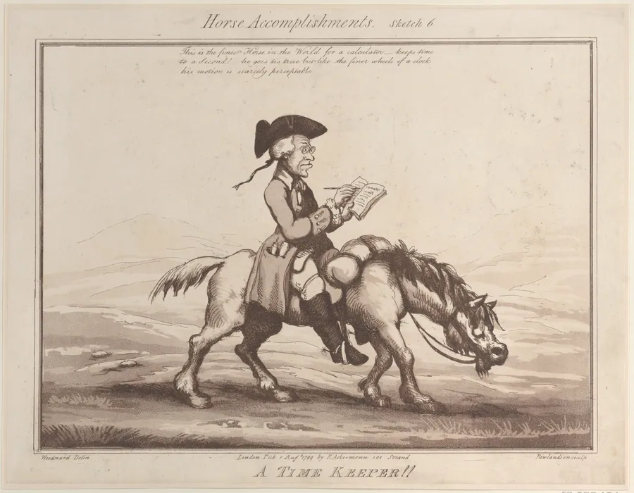 Horse Accomplishments, Sketch 6: A Time Keeper !! by George Murgatroyd Woodward