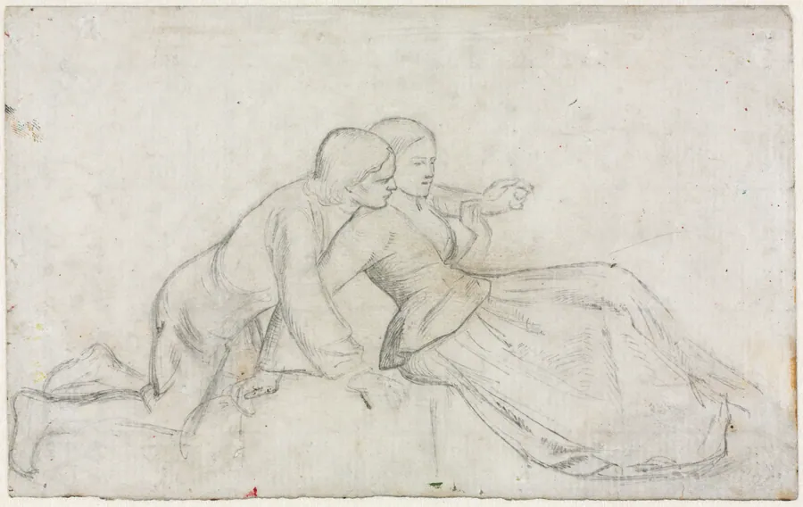 Study for "The Hireling Shepherd" by William Holman Hunt