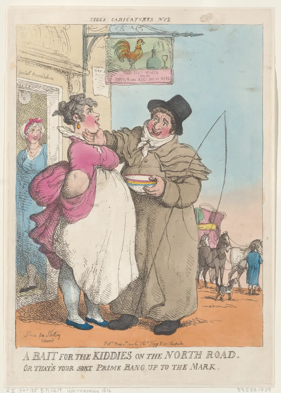 A Bait for Kiddies on the North Road. Or That's Your Sort Prime Bang up the Mark by Thomas Tegg