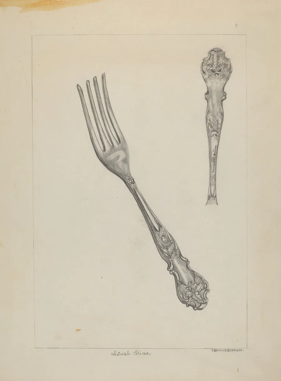 Silver Fork (Rogers Silverware) by Ludmilla Calderon