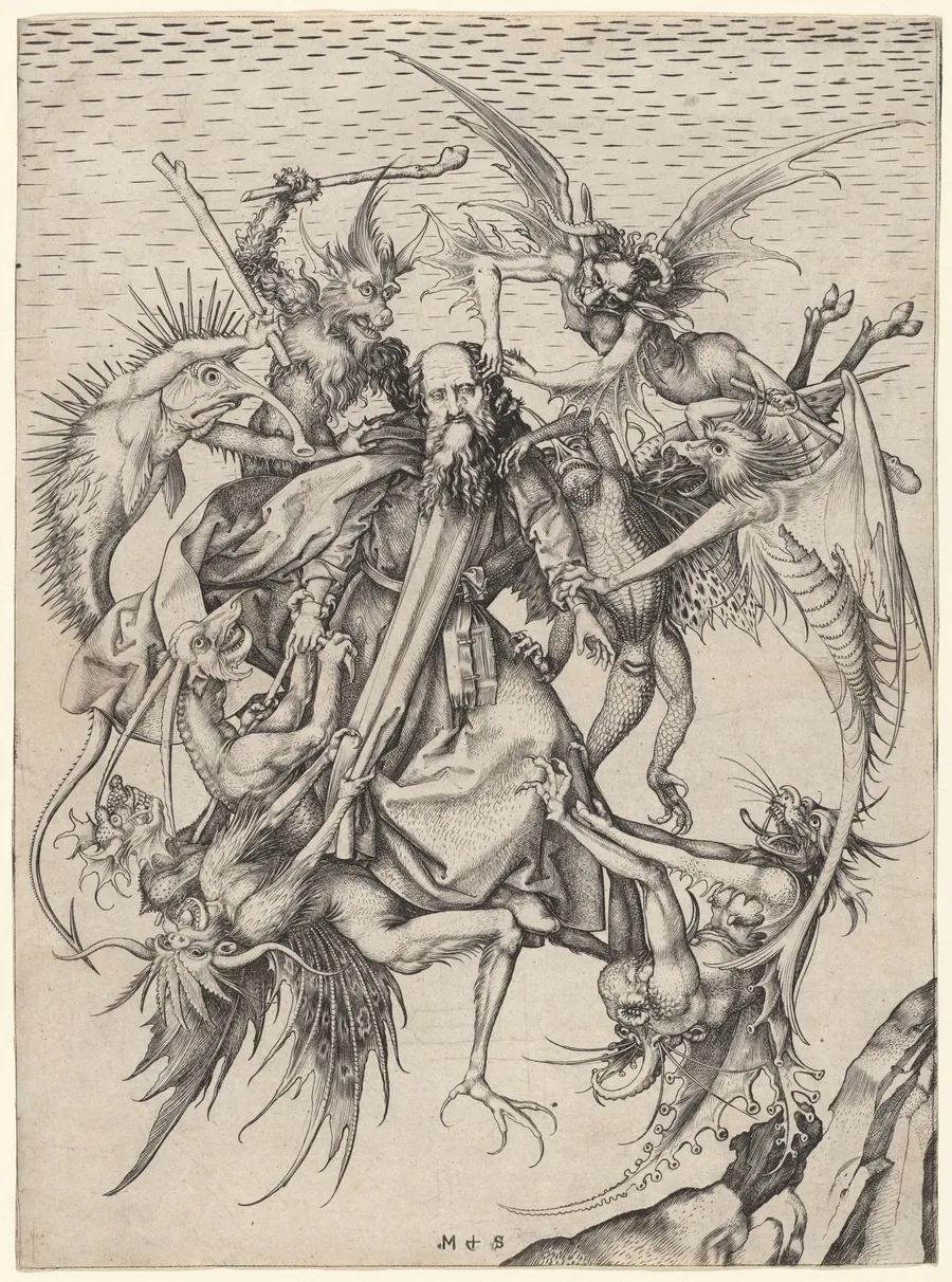 The Tribulations of Saint Anthony by Martin Schongauer