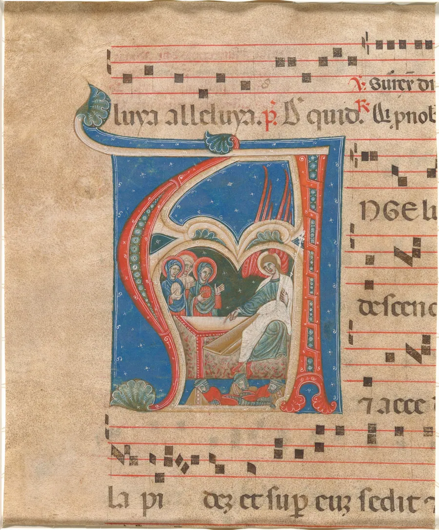 The Three Holy Women at the Tomb by First Master of the Cortona Antiphonaries