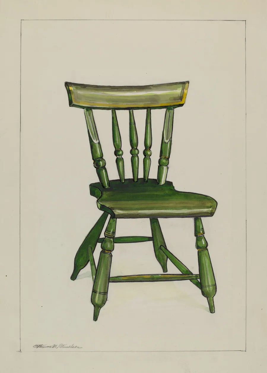 Wooden Chair by Florence Truelson