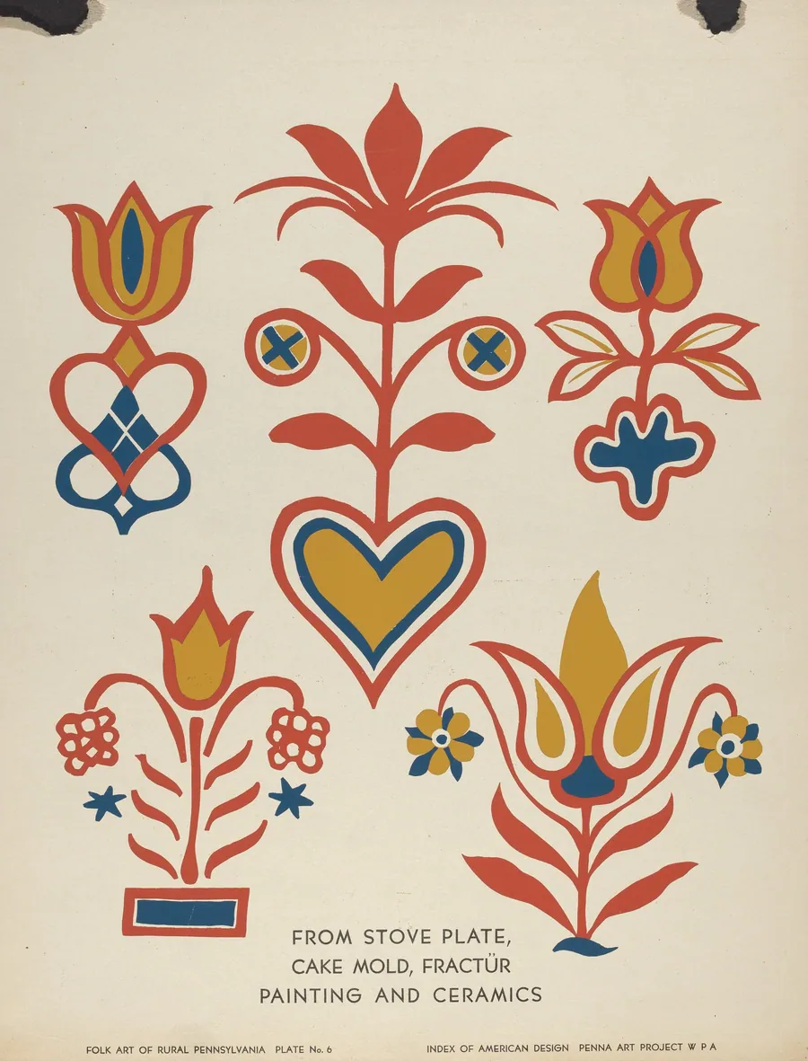 Plate 6: From Portfolio "Folk Art of Rural Pennsylvania" by American 20th Century