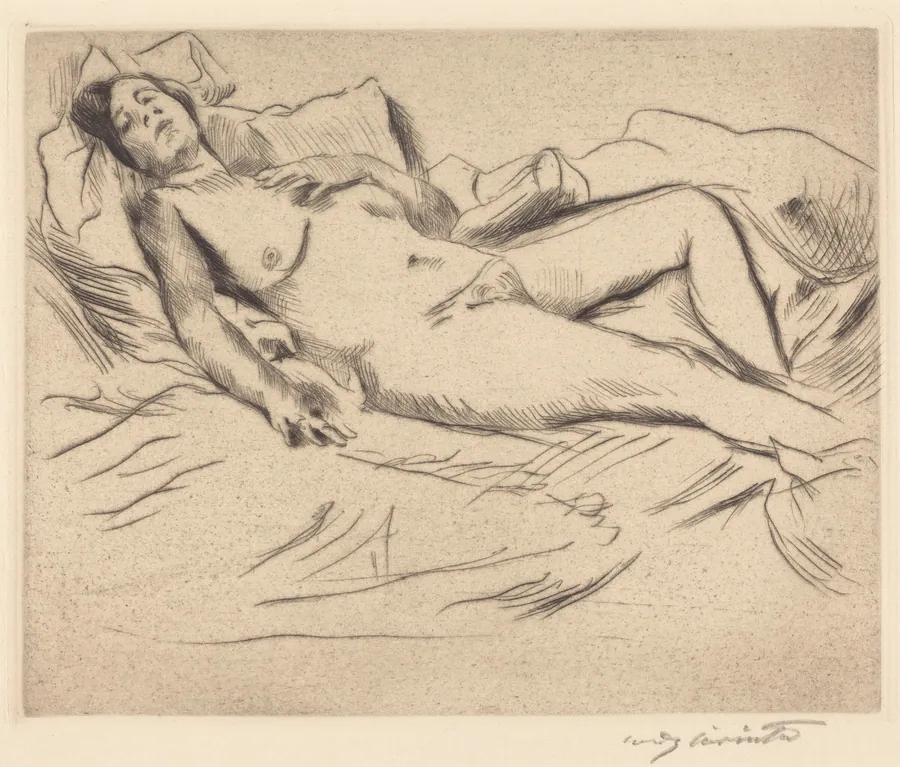 Schlafende (Sleeping Woman) by Lovis Corinth