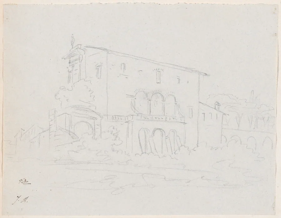 A Roman Church by Jacques-Louis David
