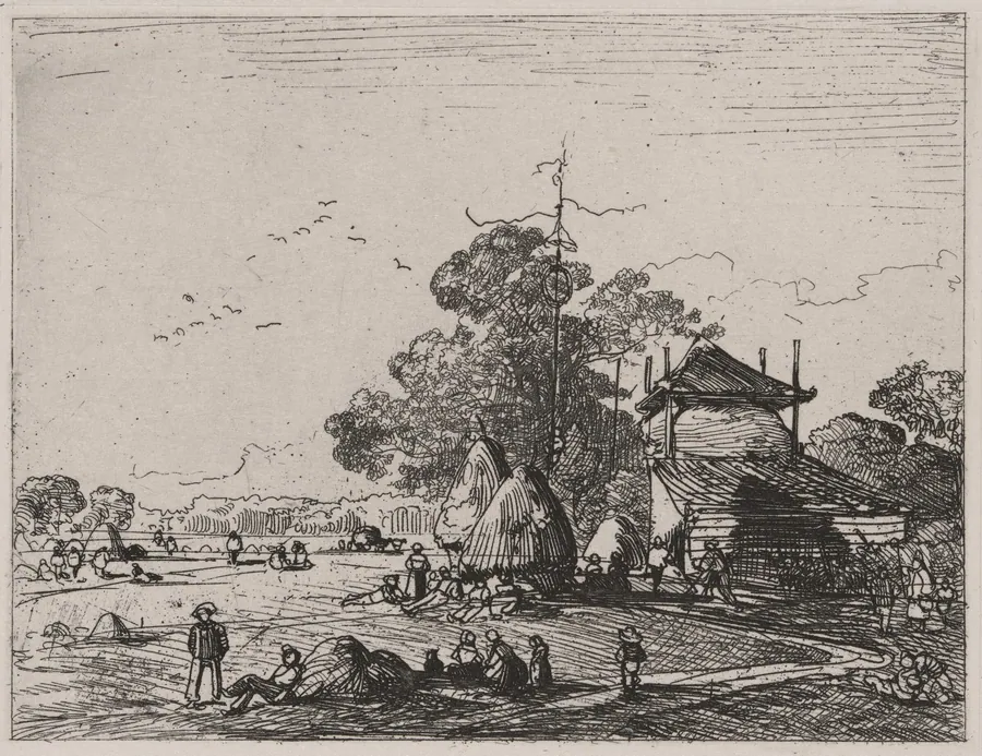Harvesters at Rest by Caspar Johann Nepomuk Scheuren