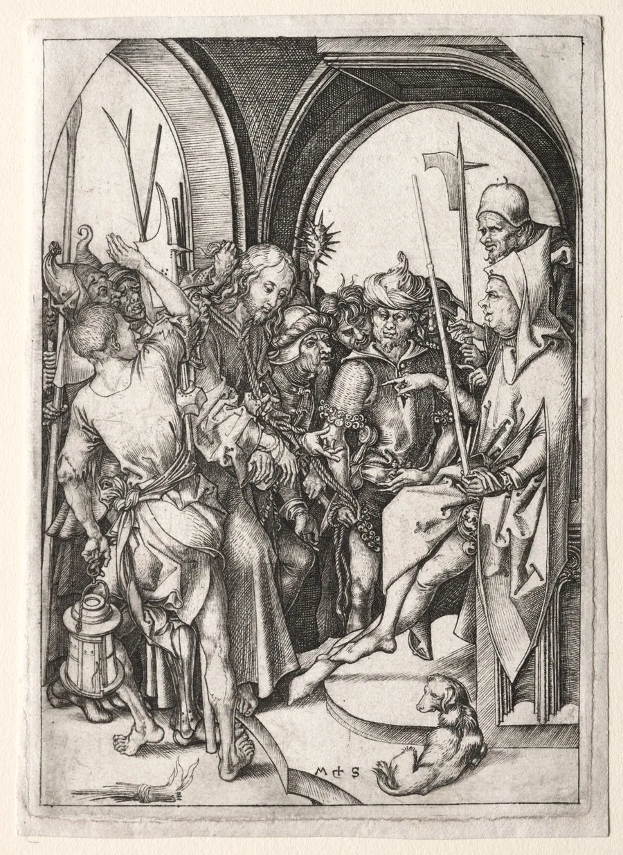 The Passion: Christ Before Annas by Martin Schongauer