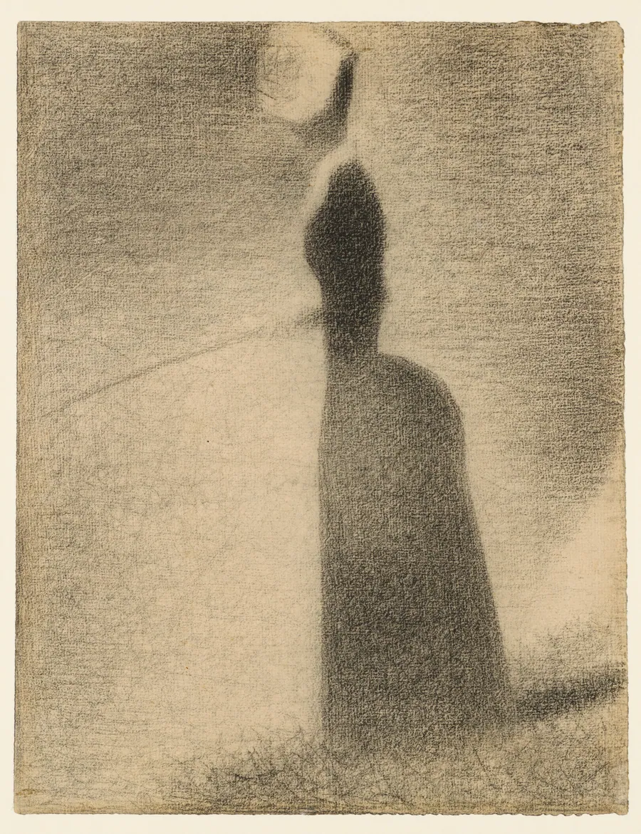 A Woman Fishing by Georges Seurat