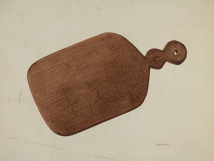 Pa. German Treen Pie Board by Frank McEntee