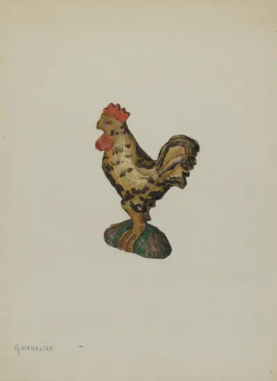 Pa. German Rooster Figurine