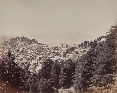 Shimla. From Mount Jakko, Looking West