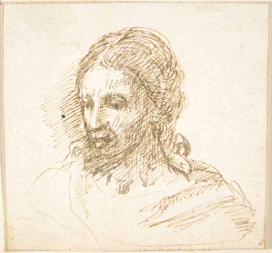 Head of Christ by Anonymous, Spanish, School of Seville, 17th century