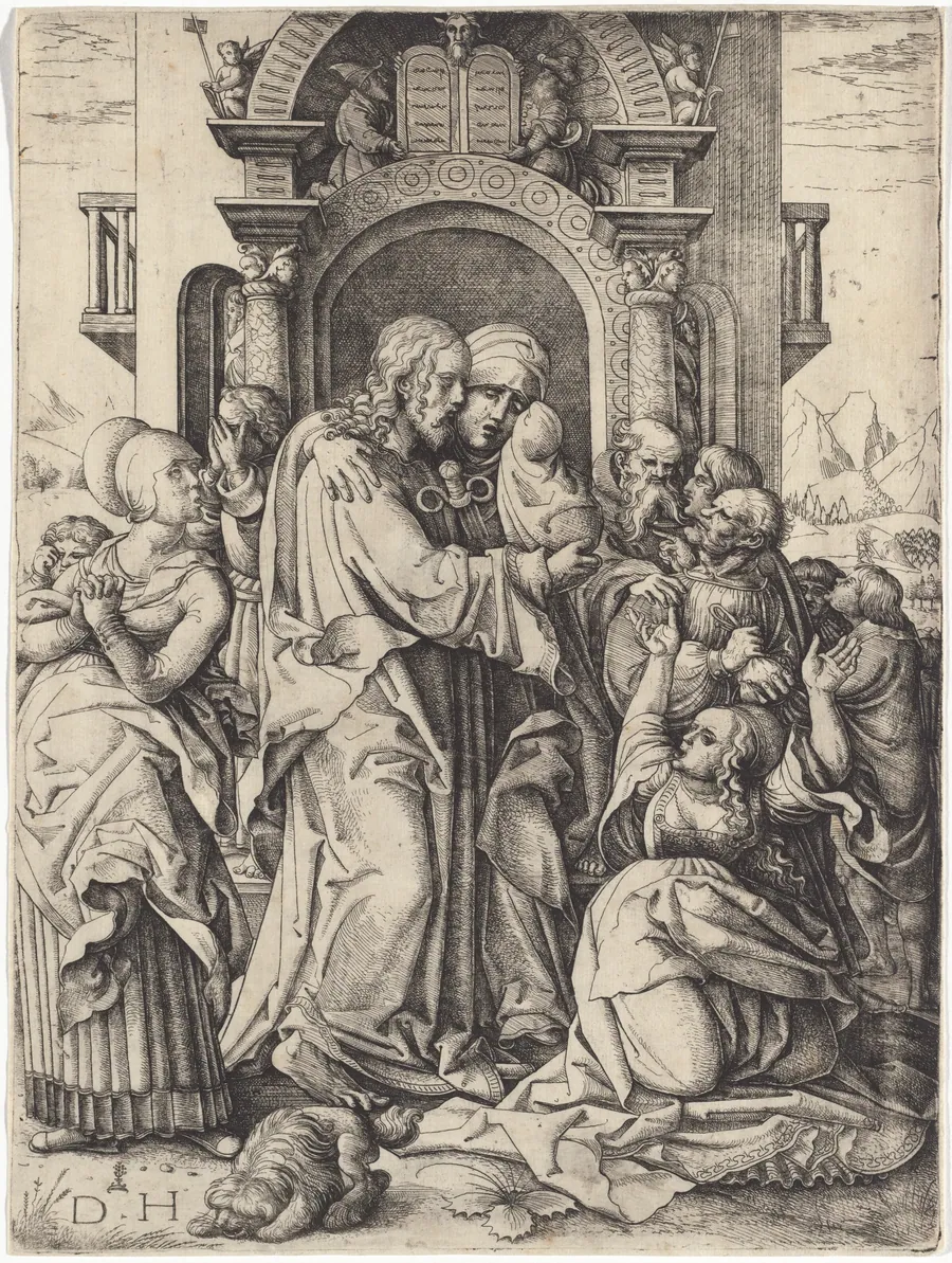 The Virgin Mary Taking Leave of Christ by Daniel Hopfer