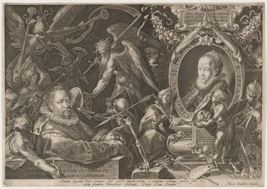 Bartholomew and Christina Spranger by Aegidius Sadeler II