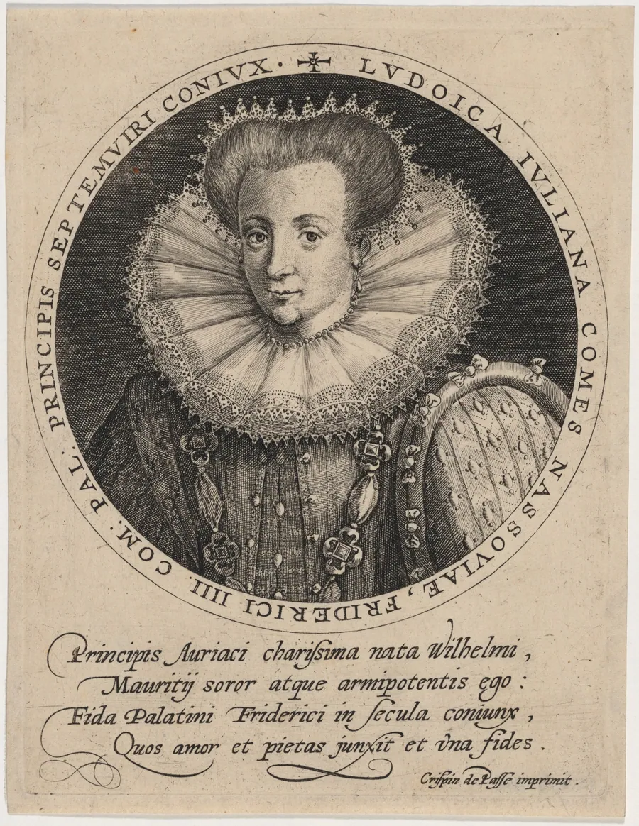 Louise Juliana of Nassau, Electress Palatine by Crispijn van de Passe I