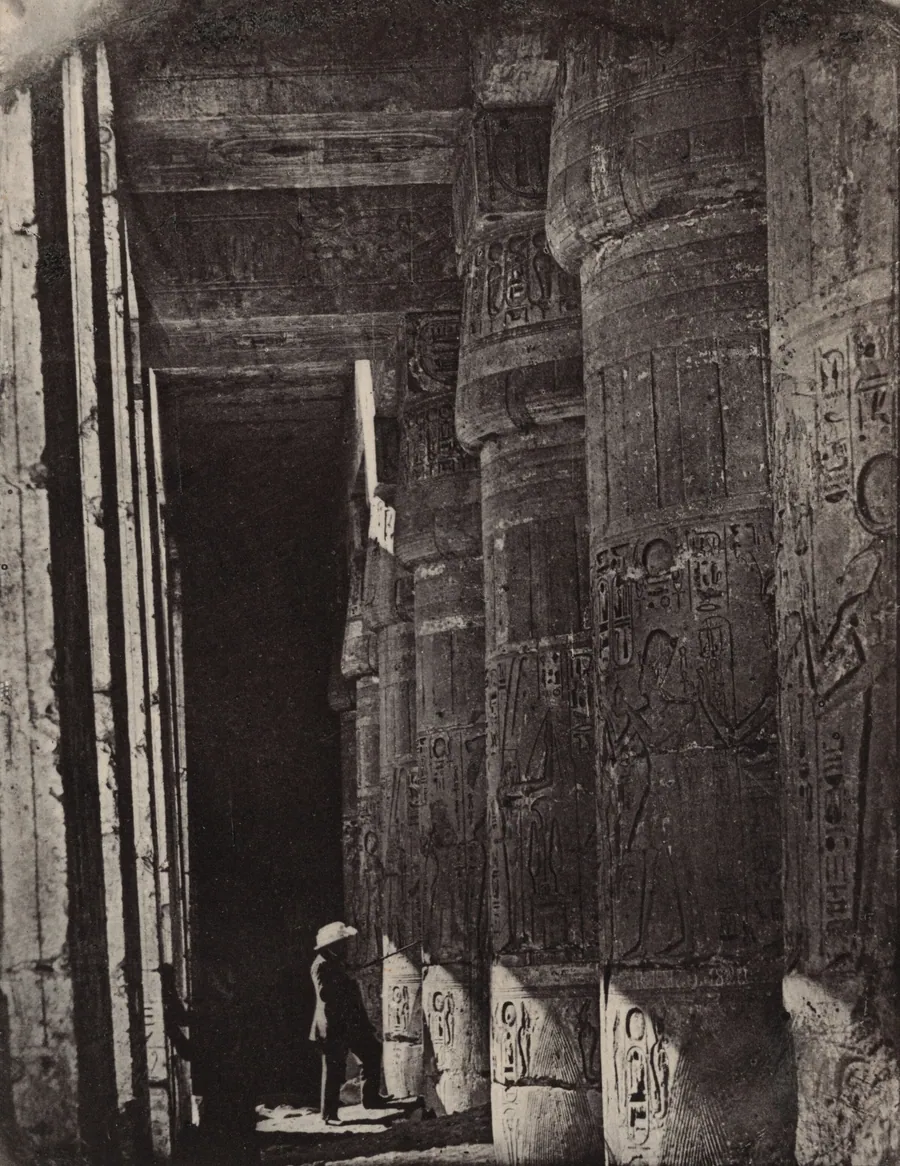 Thèbes, Medinet Habou, Galeries du Palais (Palace Galleries at Medinet Habou, Thebes) by Maxime Du Camp