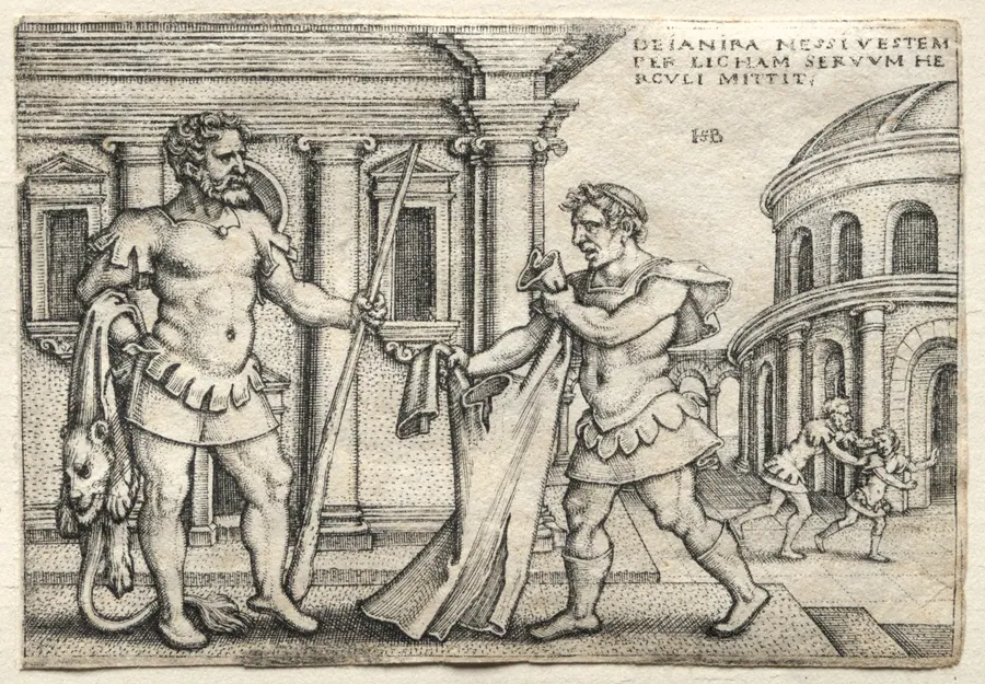 The Labors of Hercules: Hercules Receiving the Garment Steeped in Nessus' Blood by Hans Sebald Beham