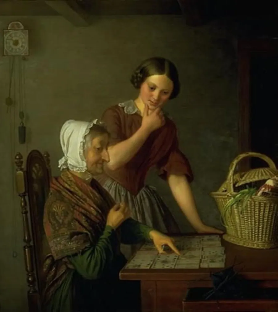 Hos spåkonen by N.P. Holbech