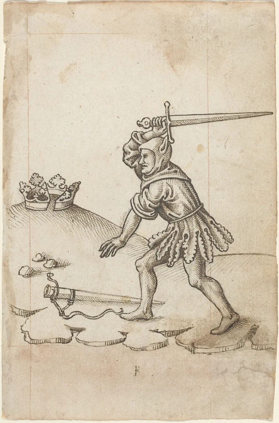 "Do Not Break the Crown" [fol. 43 recto] by French early 16th Century