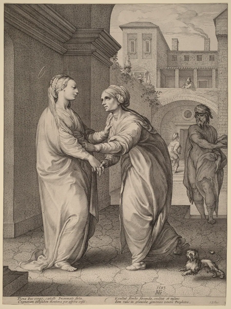 The Visitation by Hendrick Goltzius