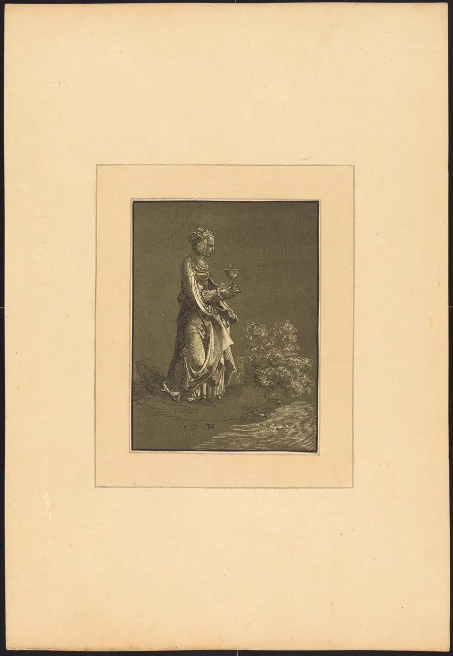 Saint Barbara by Johann Gottlieb Prestel