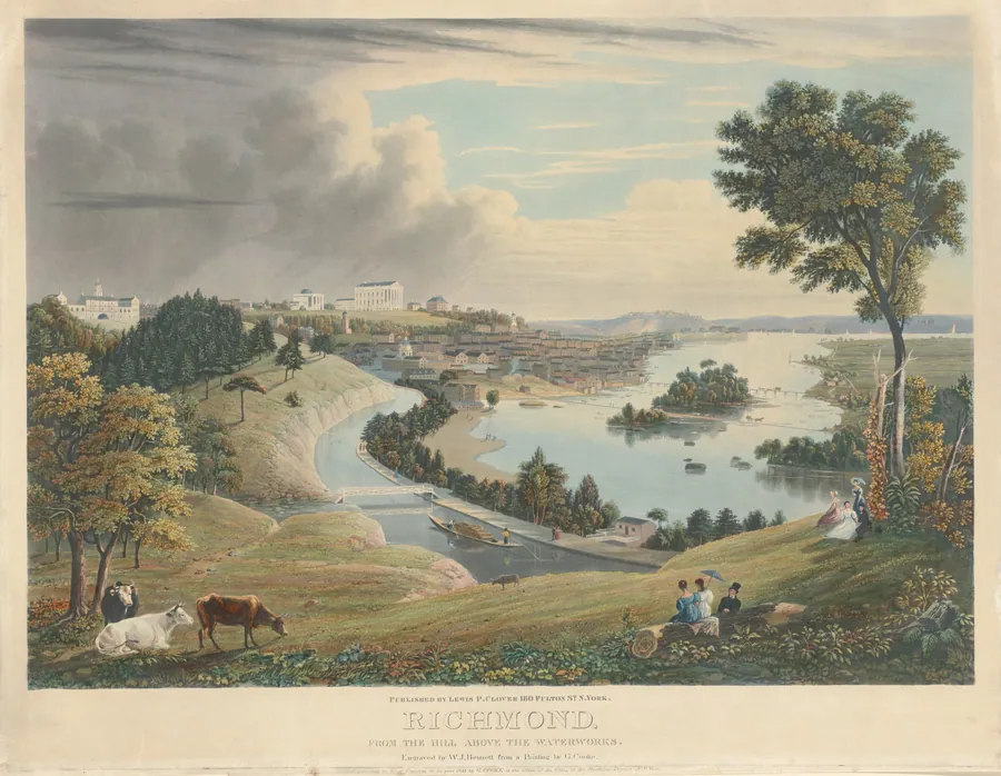 Richmond: From the Hill above the Waterworks by William James Bennett