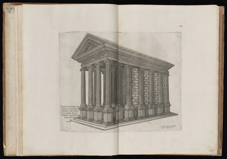 Templum Fortunae Virilis [The Temple of Portunus] by Nicolas Beatrizet
